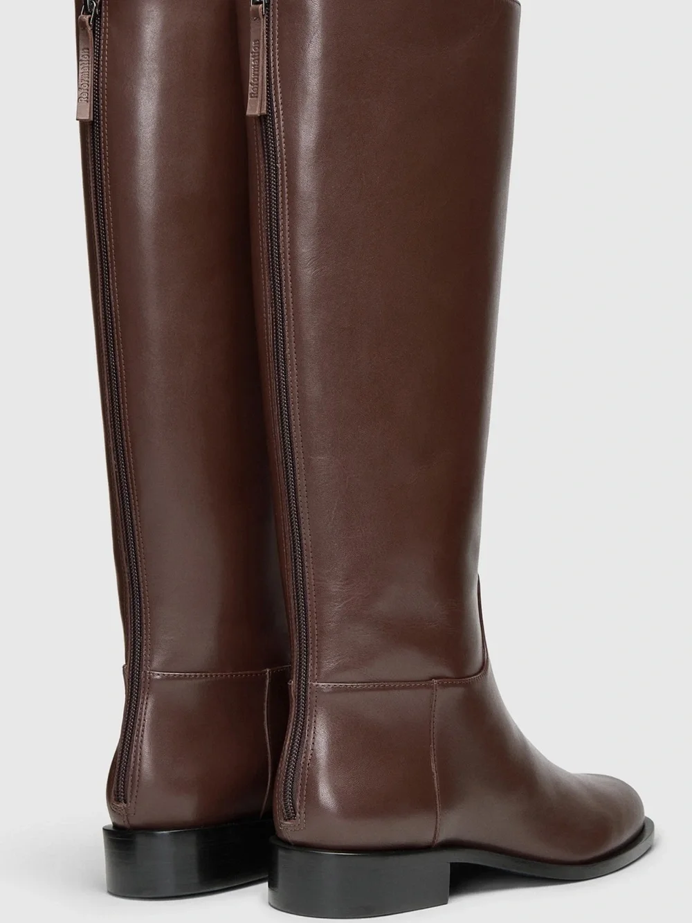 Reformation Velvet Hour Knee Boot Brown - Size 7.5